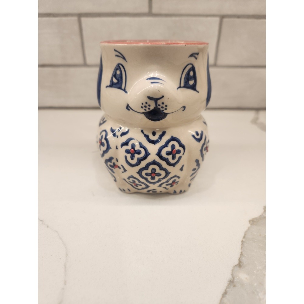 Yokohama Studio Anthropologie Hand Painted Dog Mug 3D Coffee Tea Cocoa Cup